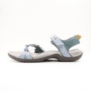 Teva Verra Blue Synthetic Flat Lightweight Adjustable Sandals - 9